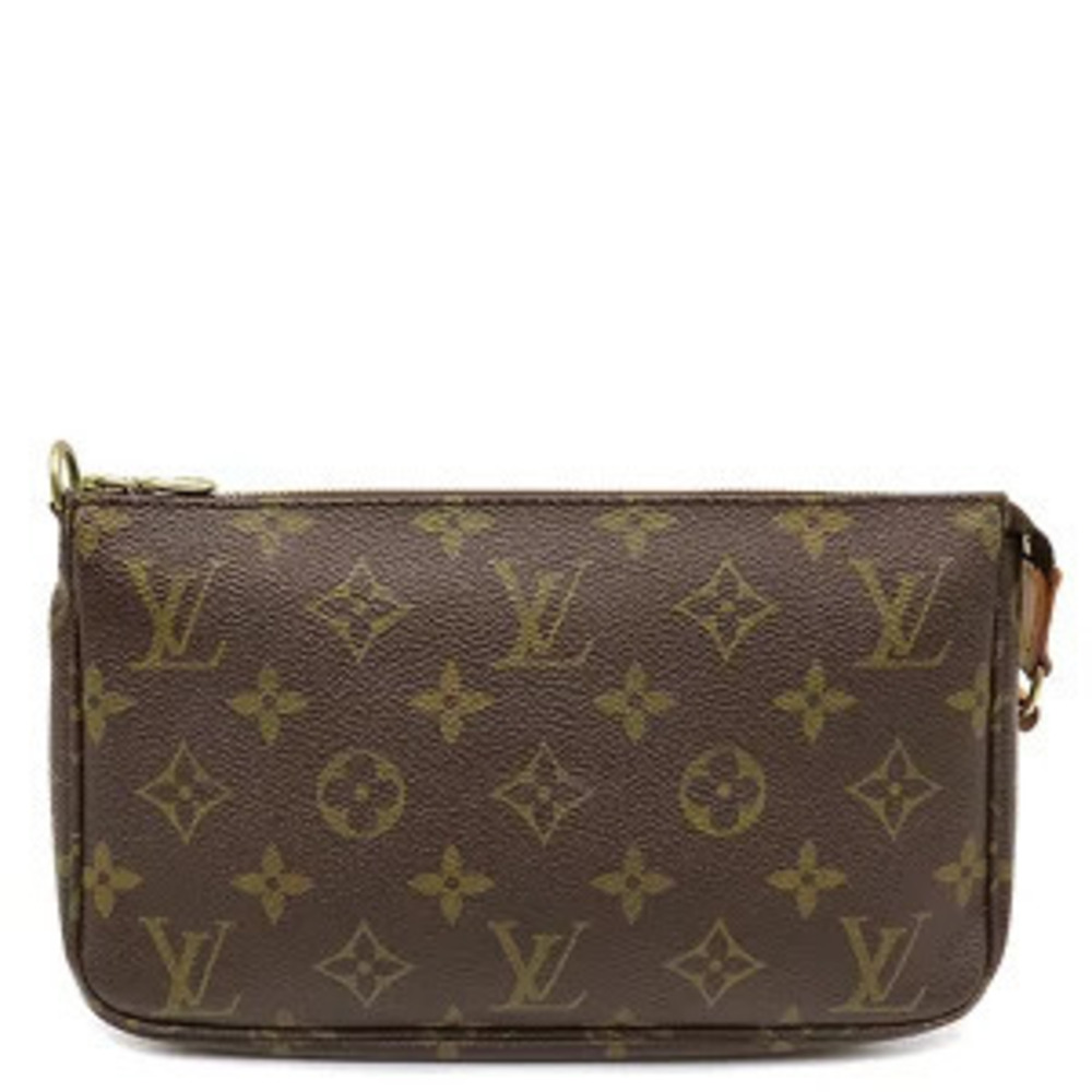 Louis Vuitton Accessory Pouch Accessoires Monogram Canvas Brown Handbag